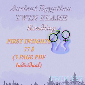 Ancient Egyptian TWIN FLAME Reading (1st INSIGHTS)