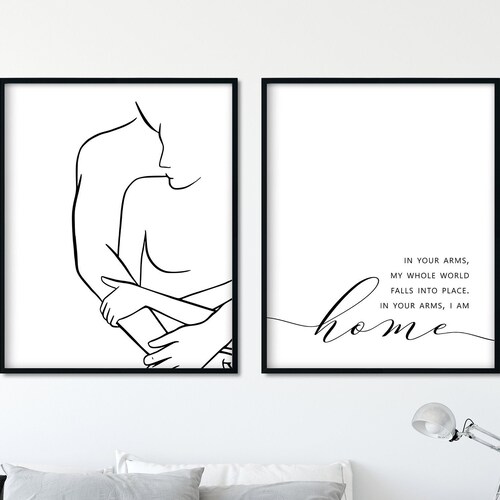 Good Morning Good Night Wall Art Above Bed Decor Printable - Etsy