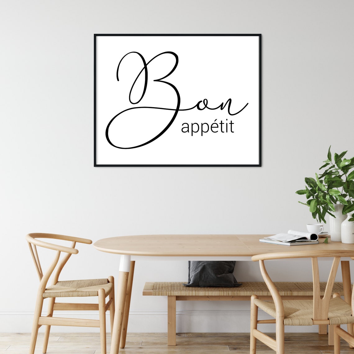 Dining Room Wall Art Bon Appetit Kitchen Wall Art Dining Etsy