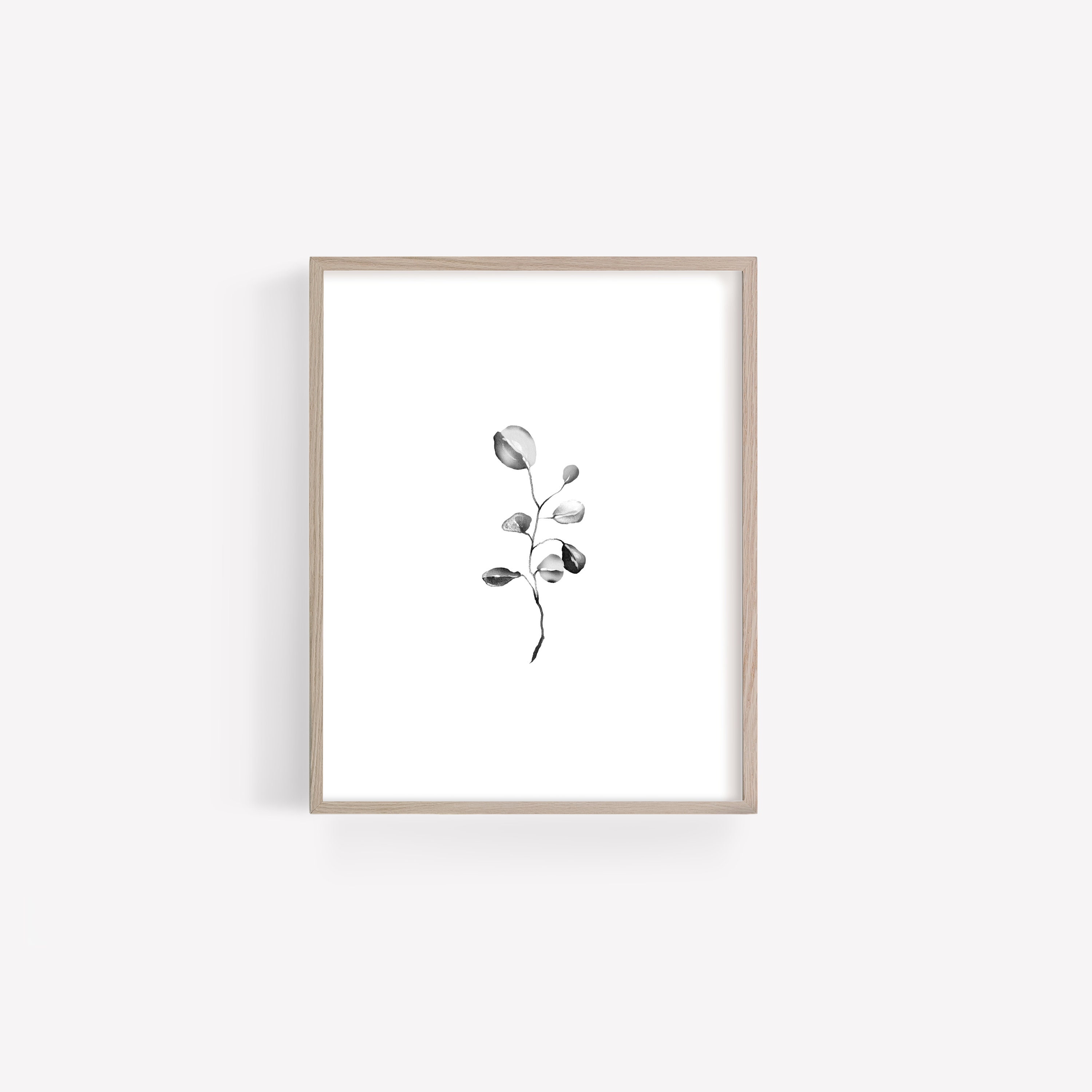 Botanical Print Set of 3 Black and White Botanical Prints | Etsy