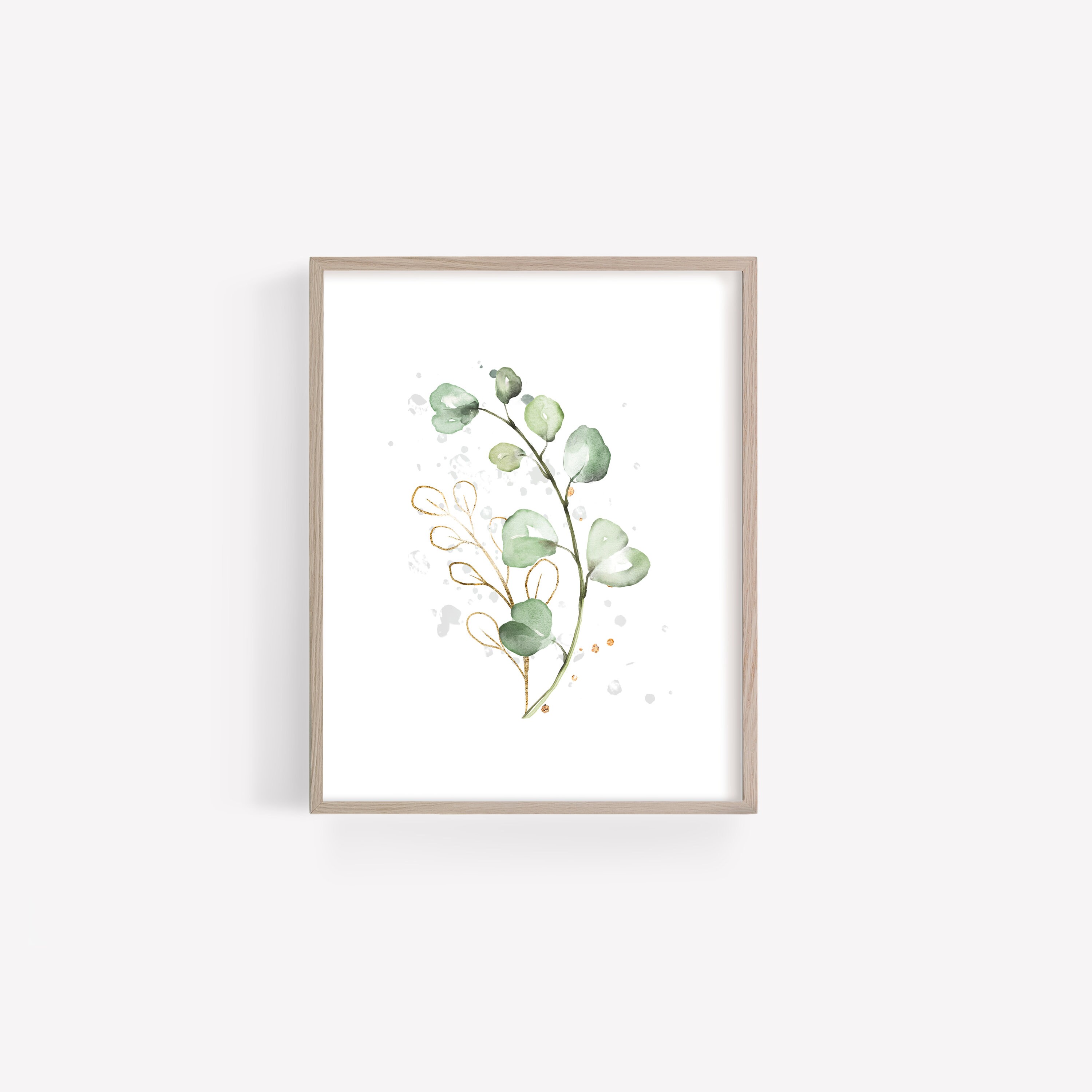 Eucalyptus Wall Art Eucalyptus Watercolor Print Eucalyptus | Etsy