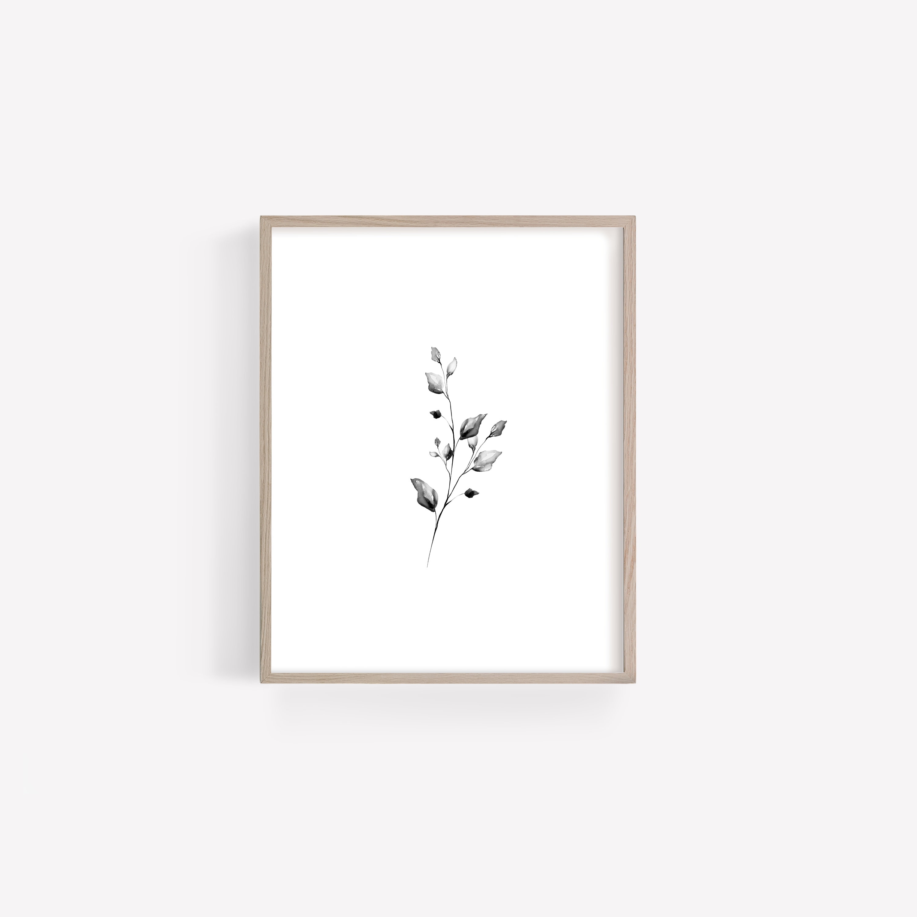 Botanical Print Set of 3 Black and White Botanical Prints Etsy Canada