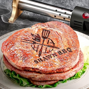 Strijkijzer voor hamburger, logostempel bakkerijoven, steakstempel aanpassen, aangepaste logostempels, elektrisch brandijzer.