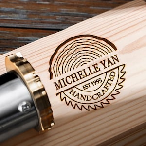 Custom branding iron for woodworkers , Wood burning stamp for woodworking , Electric wood branding iron custom , Branding iron for wood