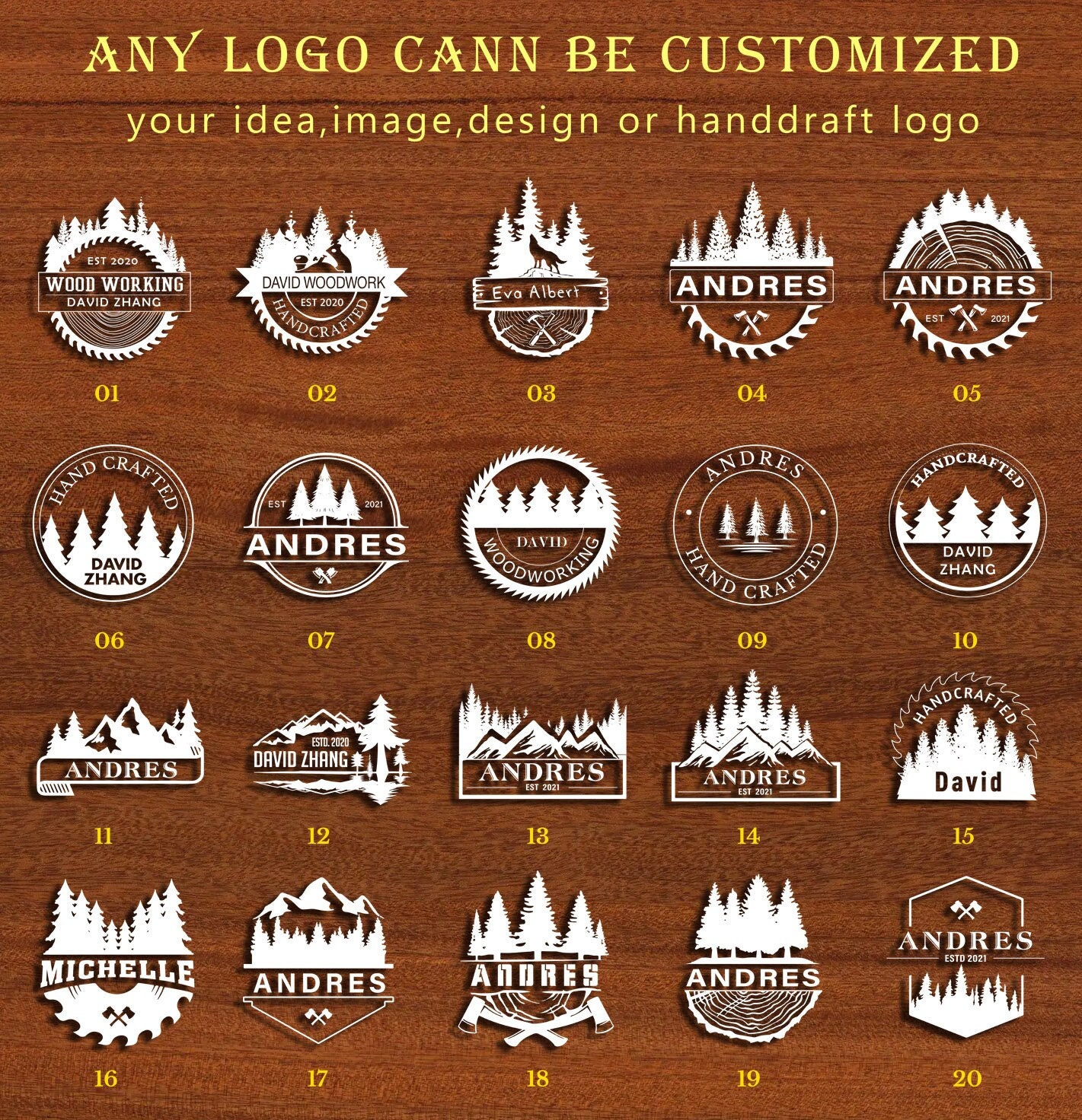 Custom Electric Branding Iron Stamps / Forest Icon / Gift for - Etsy UK