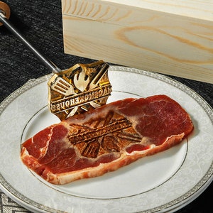 Custom branding iron,Steak branding iron,Branding Iron for Food, BBQ, Custom steak branding iron