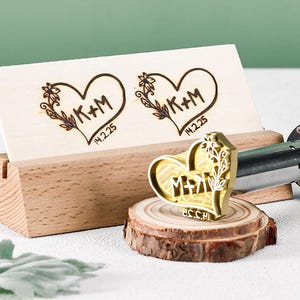 Custom Wedding branding iron,Wedding iron with heart logo,Custom Bread Brander with electric branding iron,Wedding gift.