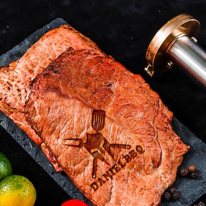 Benutzerdefiniertes Brandeisen BBQ / Steak Brandeisen / Fleischbrandeisen für Lebensmittel personalisiert / Weihnachtsgeschenk für Vater