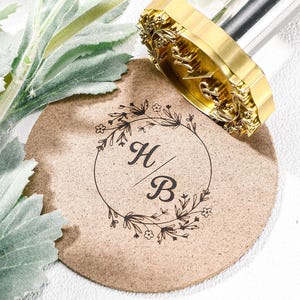 Wreath Wedding Branding Iron,Customized Wedding Gift Wood burning Tool,Custom wedding branding iron for wood