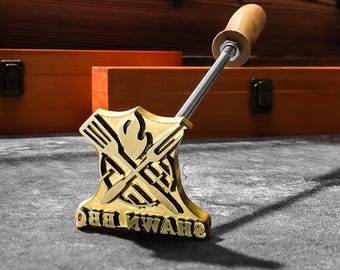 2-5 cm Branding Iron for Food and Meat, Hamburger Branding Iron.