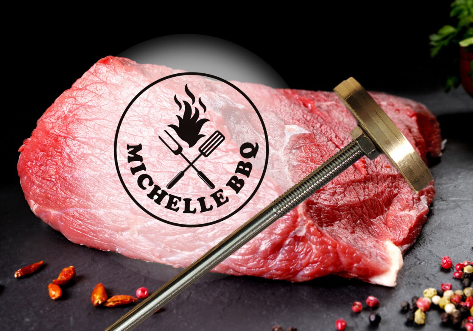 Custom Flame Heated Brand Iron Steak Brand Iron BBQ Branding Etsy