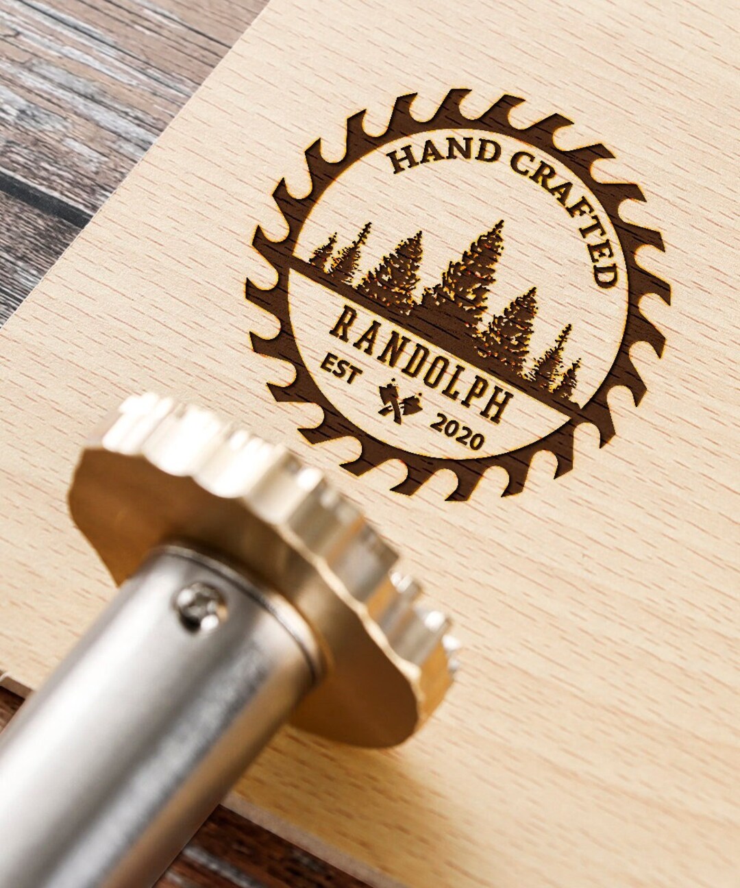 Terwex Custom Branding Iron For Wood - Temperature-Controlled Electric Wood Branding Iron With Unique Design - Wood Burning Letter Stamps