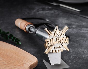 Custom Bread Brander with electric branding iron,Steak  Logo, BBQ brand iron,Custom Wood branding iron for Burger.