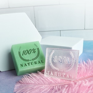 Custom made SOAP STAMP, acrylic stamp, personalized cookie stamp