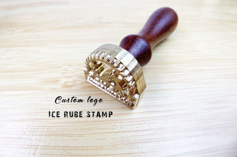 Custom Ice Cube Stamp Custom Ice Stamp Brass Stamp Ice Etsy