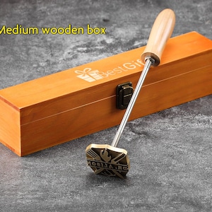 Marcador de hierro para parrillas de 2-6 cm, marcador de hierro personalizado para alimentos y carnes.