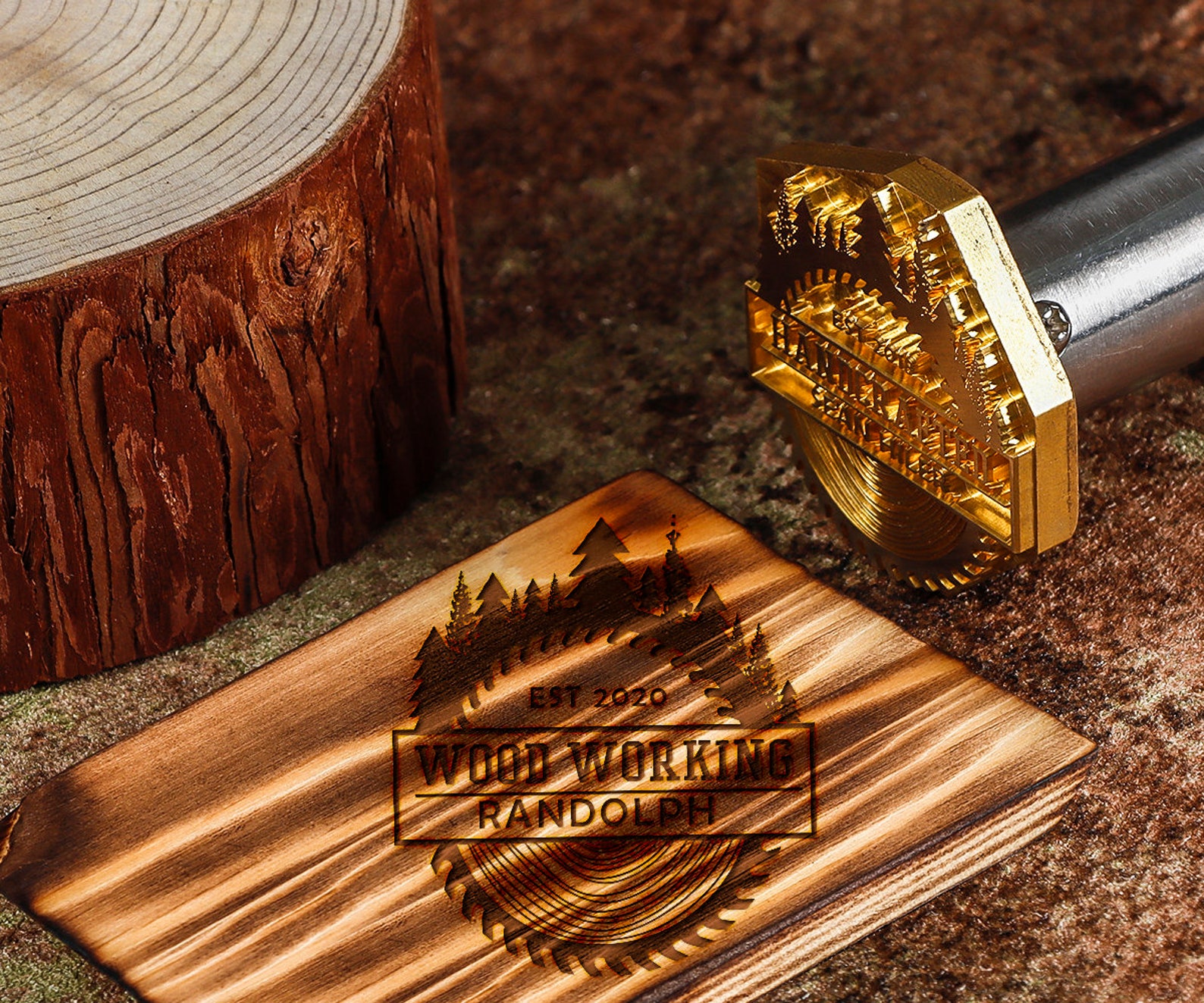 Custom Business Logo Wood Branding Iron wood Burning Stamp Etsy