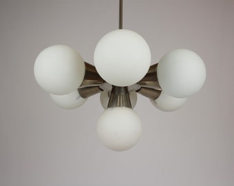 Sputnik Chandelier from Kamenický Šenov, 1970s