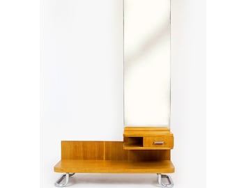 Bauhaus Chromed Tubular Steel Dressing Table, 1940s