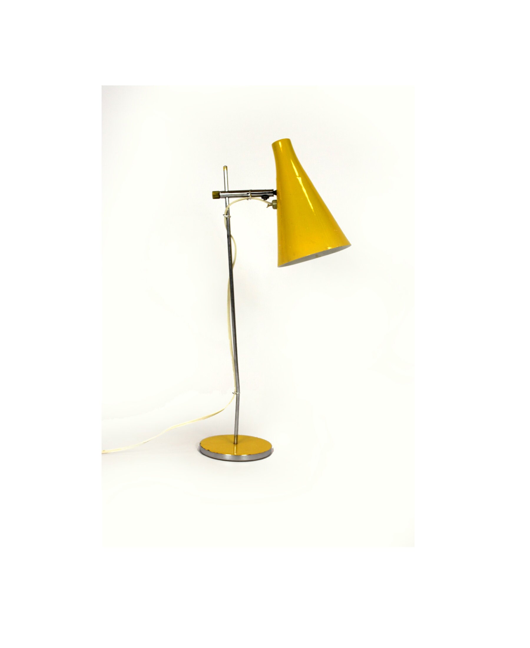 Yellow Table Lamp by Josef Hurka for Lidokov, 1970s