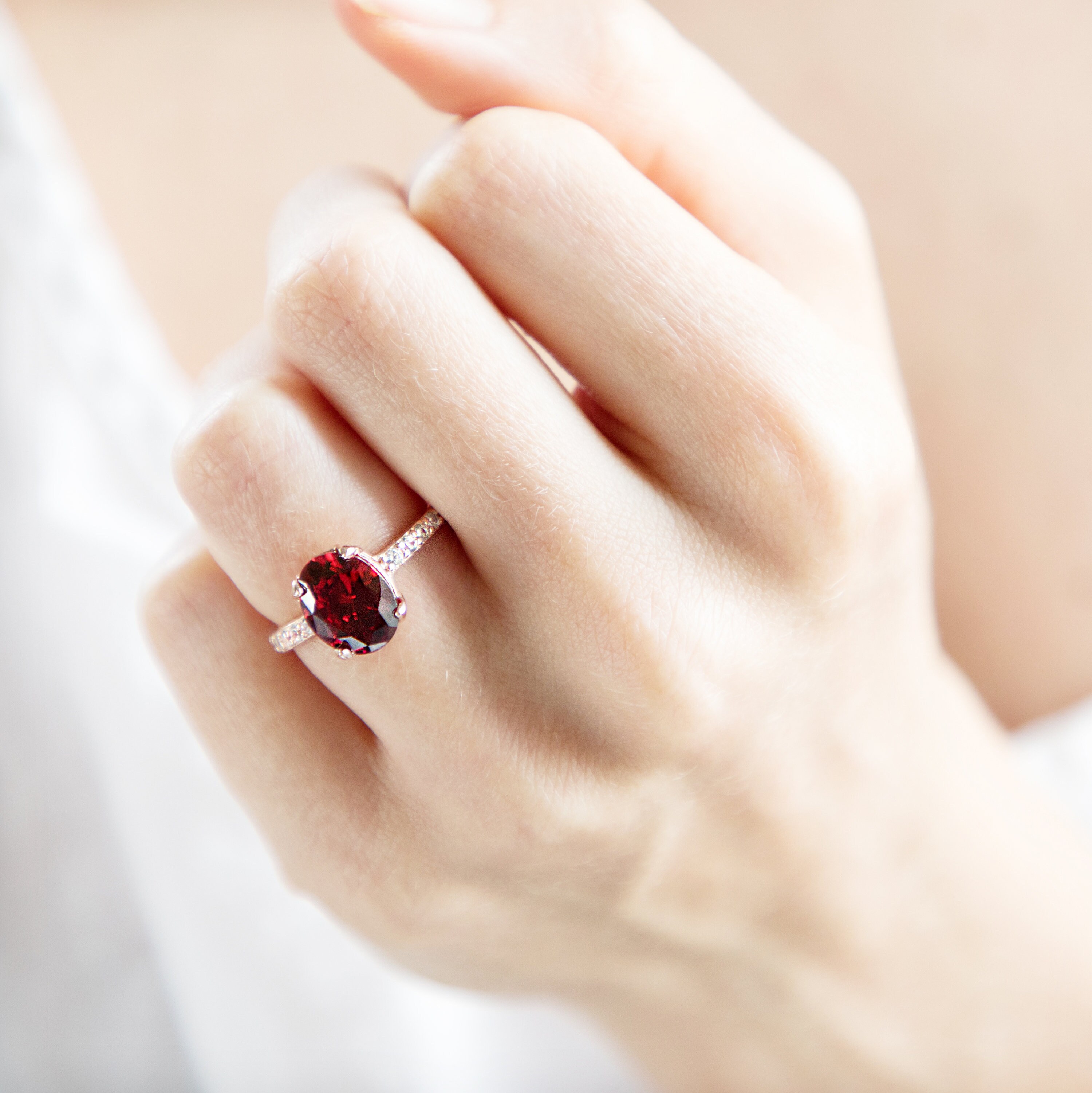 January Birthstone Ring January Ring Birthstone Ring Etsy