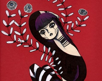 Folklore girl Original painting