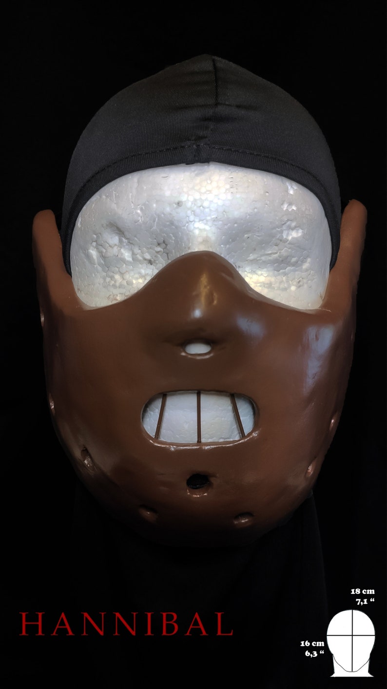 Hannibal Lecter Mask handmade Horror Halloween - Etsy