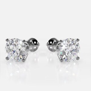 Moissanite Classic Stud Earrings For Women Bridesmaid Gifts Earrings Solitaire Stud Earrings