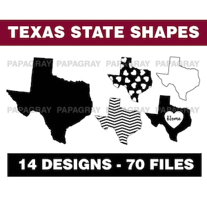 Texas SVG - Texas State Shape | Digital Download | Texas State, Texas Map, Texas Outline, Texas USA, Texas Silhouette, Texas Shape Vector
