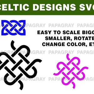 Celtic Silhouette Pack 30 Designs Digital Download Celtic Symbols Svg, Celtic Png, Celtic Vector, Celtic Designs svg, Celtic Knot svg image 2