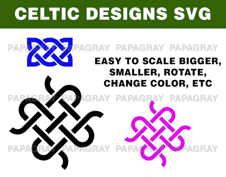 Celtic Silhouette Pack 30 Designs Digital Download Celtic Symbols Svg, Celtic Png, Celtic Vector, Celtic Designs svg, Celtic Knot svg image 2