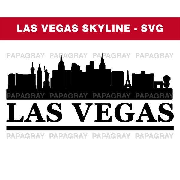 Las Vegas Skyline SVG | Digital Download | Las Vegas SVG, Las Vegas PNG, Las Vegas Vector, United States, Las Vegas Graphic