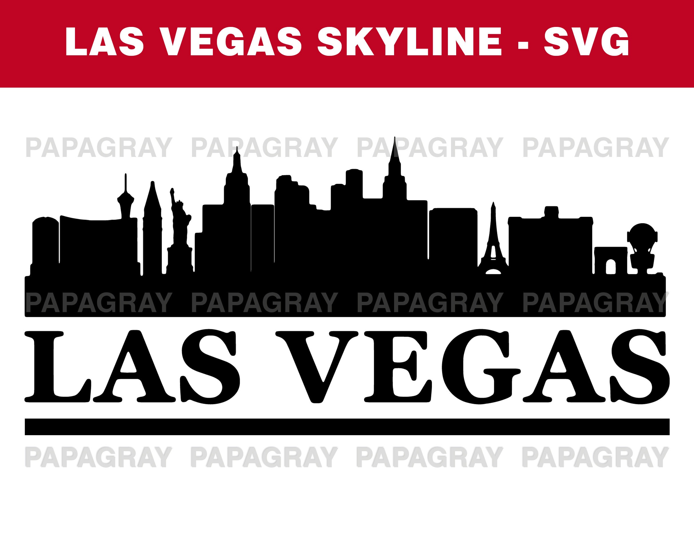 Las Vegas Skyline SVG Digital Download Las Vegas SVG Las - Etsy