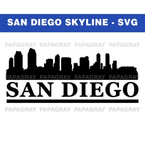 San Diego Skyline SVG | Digital Download | San Diego SVG, San Diego PNG, San Diego Vector, United States, San Diego California