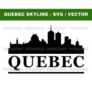 Quebec Skyline SVG | Download Digital | Quebec SVG, Quebec Canadá PNG Vector, Quebec City Skyline