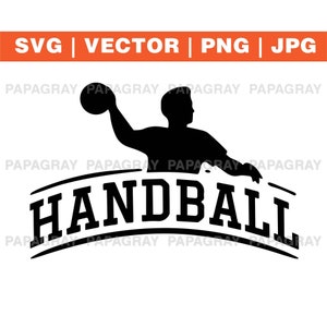 Handball SVG Vector Graphic | Digital Download | Sport PNG, SVG Cut File, Team, Game, Beach Handball Illustration Vector