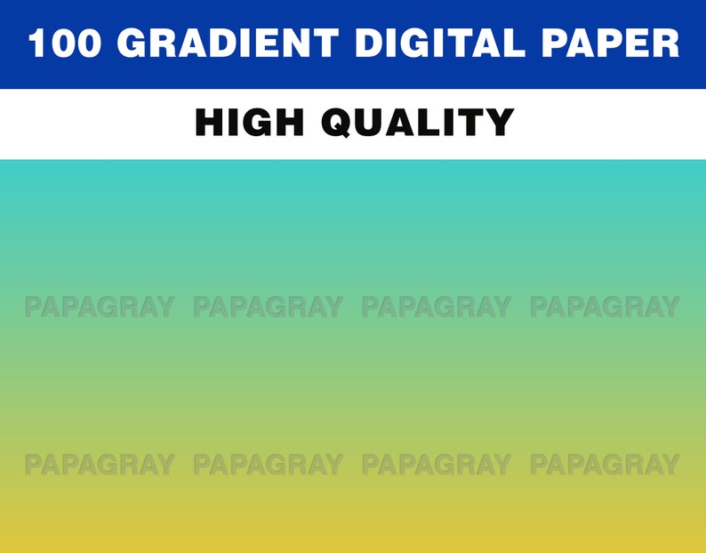 100 Gradient Digital Paper 300 DPI Digital Download 100 Backgrounds, 100 Gradient Backgrounds, Digital Paper Gradient PNG image 5