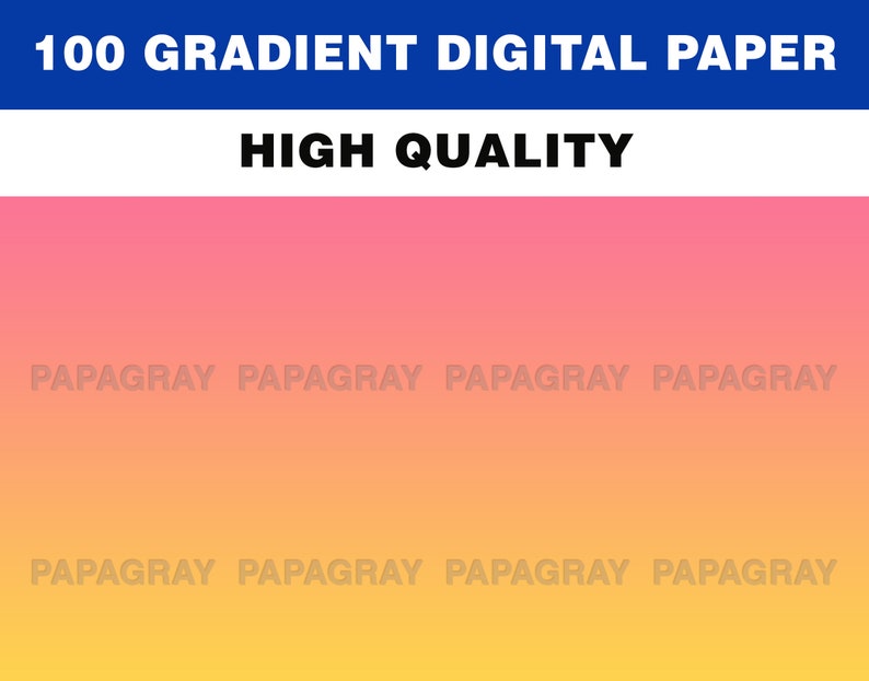 100 Gradient Digital Paper 300 DPI Digital Download 100 Backgrounds, 100 Gradient Backgrounds, Digital Paper Gradient PNG image 4
