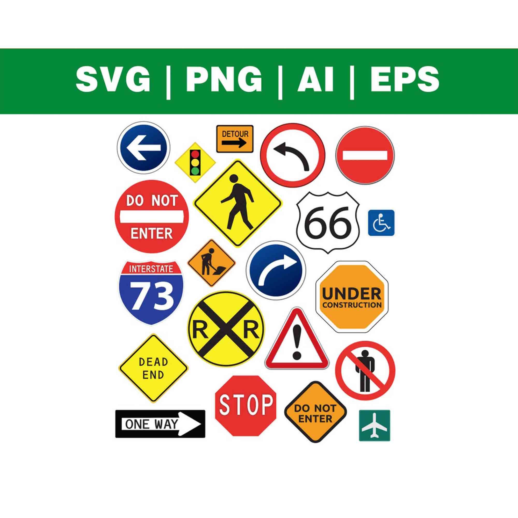 Stop and Go Signs. Road Stop Sign. Road Go Sign. SVG Icons. Stock Vector