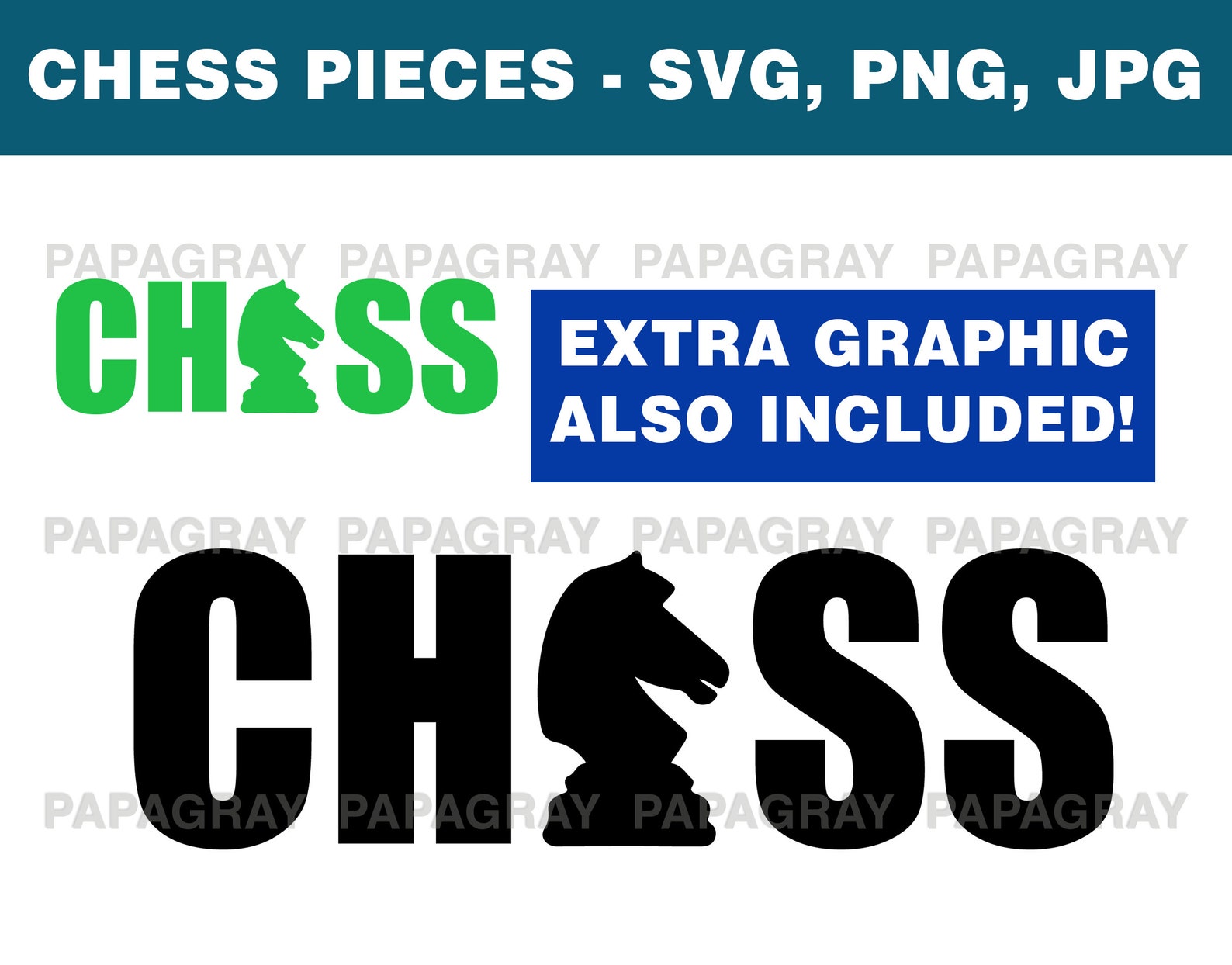 Chess Pieces SVG Pack Digital Download Chess Pieces PNG - Etsy