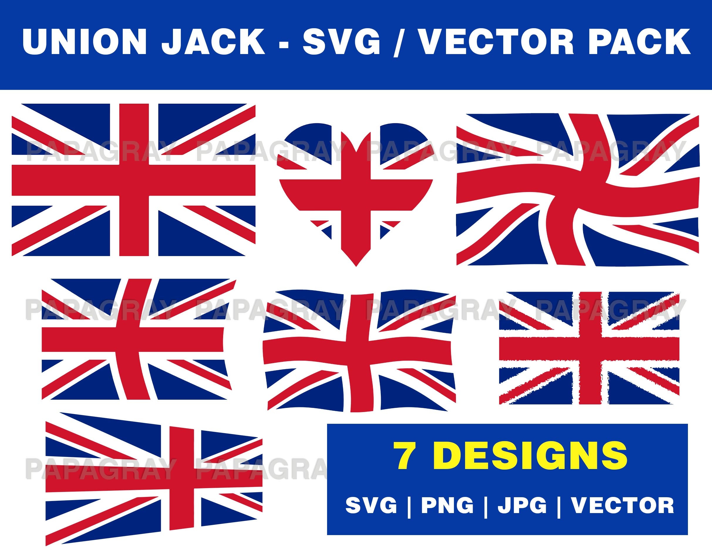Royaume-Uni SVG PNG Bundle Union Jack Flag British Pride Cricut Cut Files  Vector Layered Londres UK Flag Waving England Outline Britain -  France