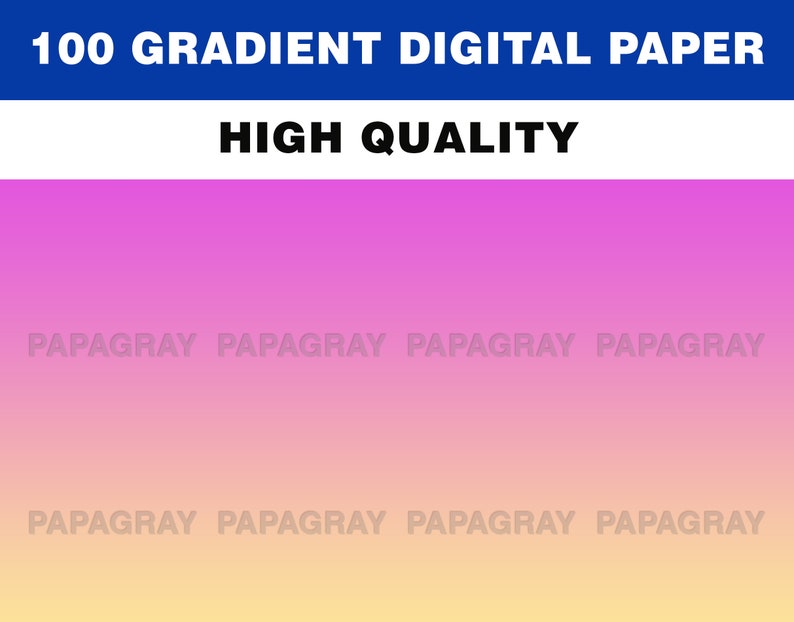 100 Gradient Digital Paper 300 DPI Digital Download 100 Backgrounds, 100 Gradient Backgrounds, Digital Paper Gradient PNG image 6