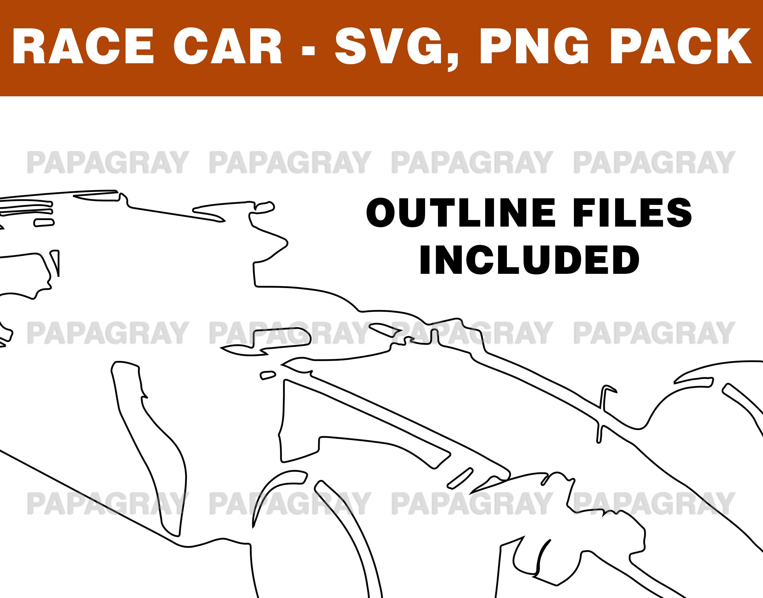 Race Car Silhouette Pack 6 Designs Digital Download Race - Etsy