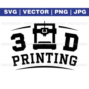 Gráfico vetorial SVG para impressão 3D | Download digital | PNG de impressora 3D, ilustração de impressão, tecnologia, arquivo de corte gráfico