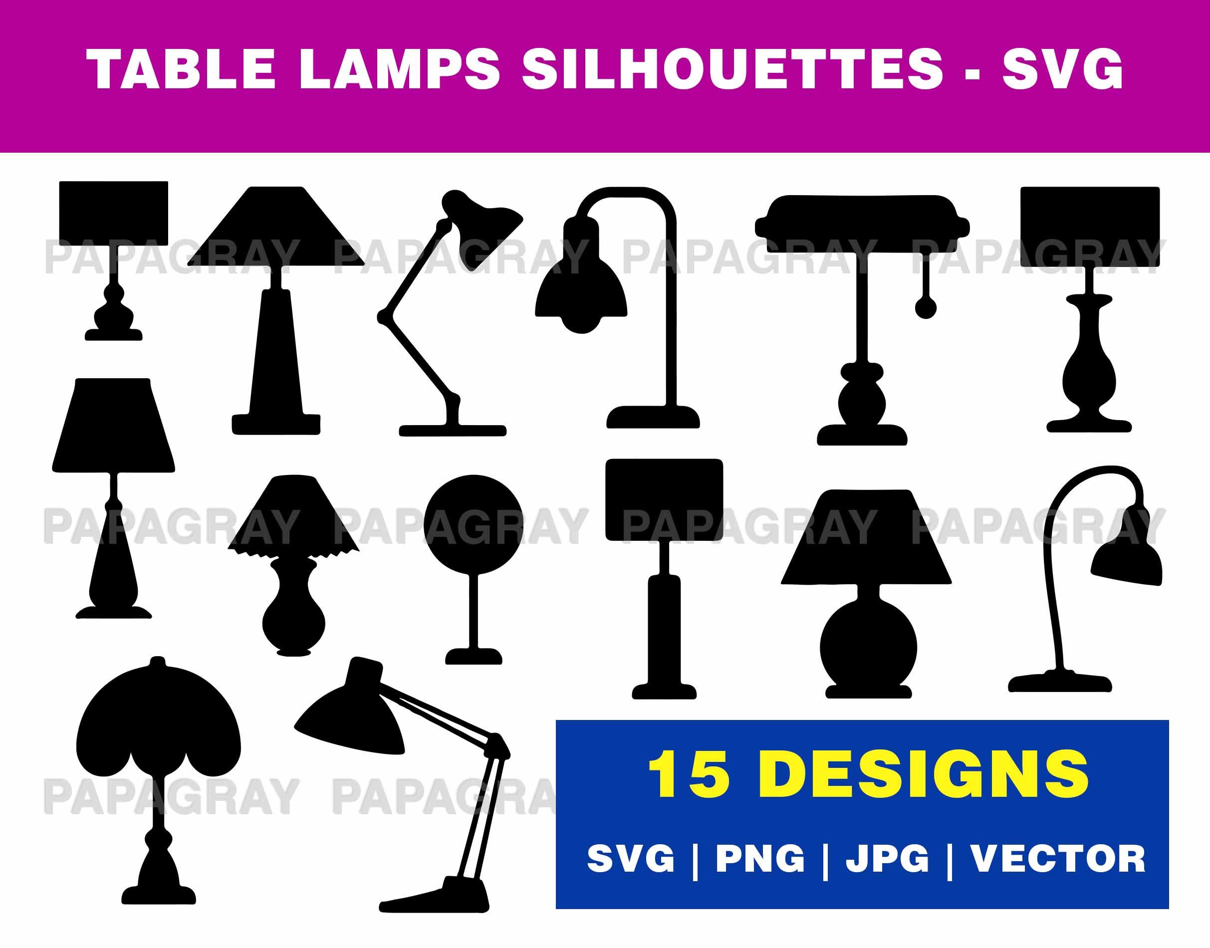 Street Light Silhouette, Street Light SVG - ETC Craft Marketplace