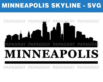 Minneapolis Skyline SVG | Digital Download | Minneapolis SVG, Minneapolis PNG, Minneapolis Vector, United States, Minneapolis Skyline