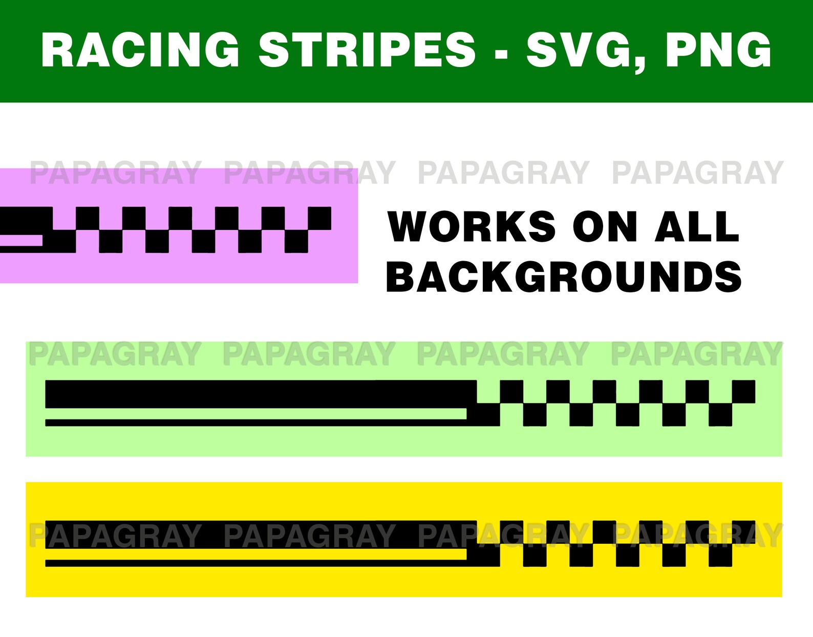 Car Racing Stripes Decal Pack 18 Designs Digital Download - Etsy
