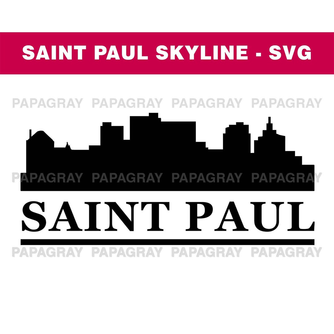 Saint Paul Minnesota Skyline SVG | Digital Download | Saint Paul SVG ...