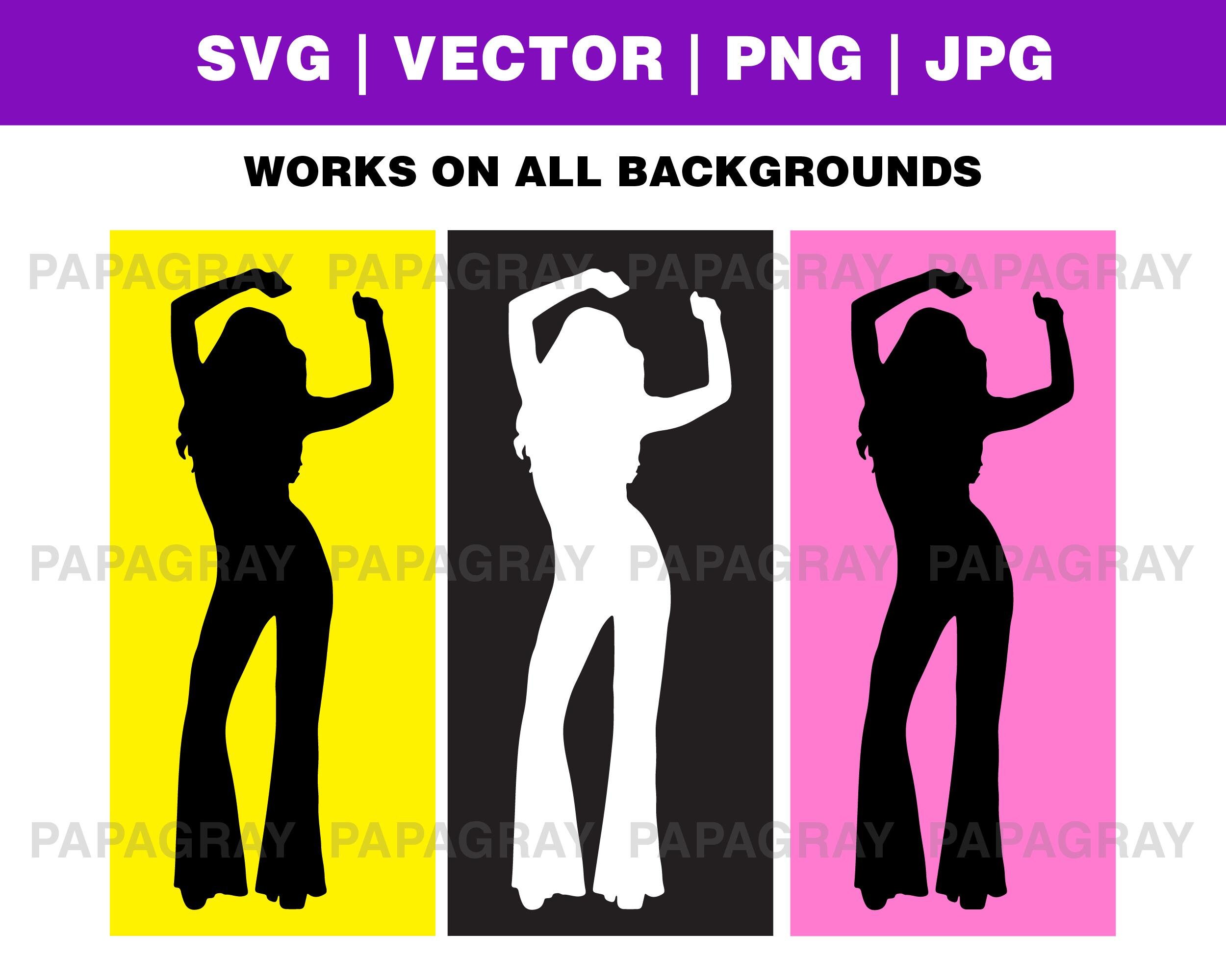 Disco Dancing Silhouette Pack - 12 Designs | Digital