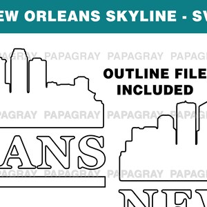 New Orleans Skyline SVG | Digital Download | New Orleans SVG, New ...